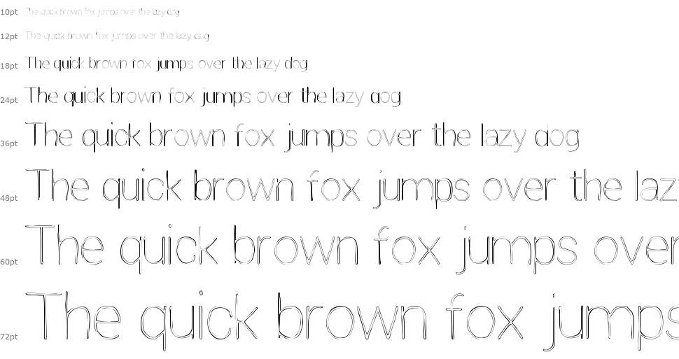 Extreme Simple font Waterfall