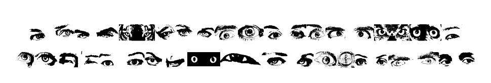 Eye Spy písmo Exempláře