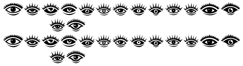 Eyezfont specimens