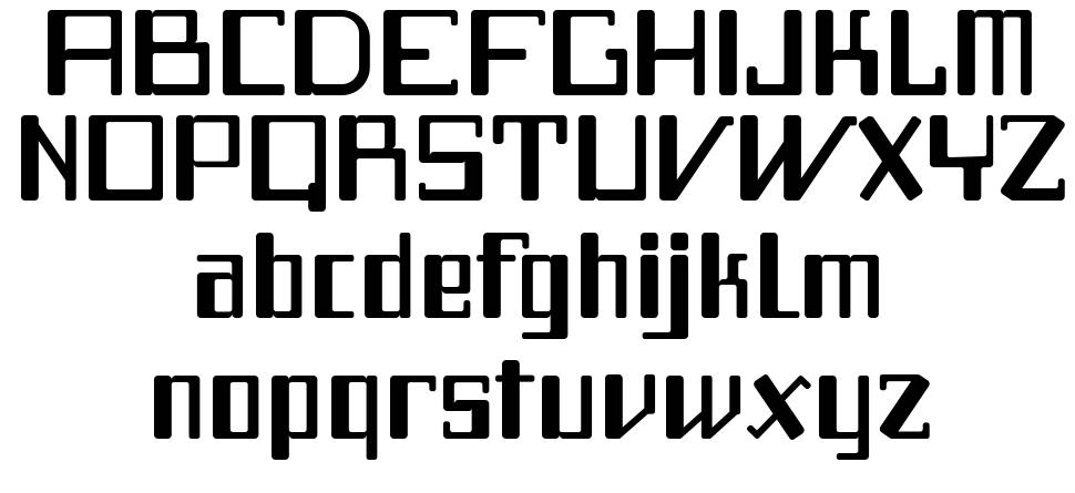 F2 Tecnocr フォント 標本