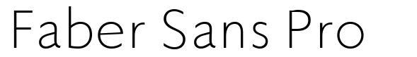 Faber Sans Pro フォント