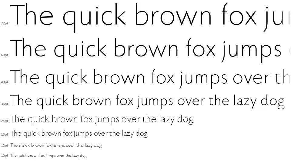 Faber Sans Profont waterfall