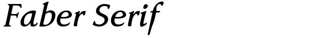 Faber Serif