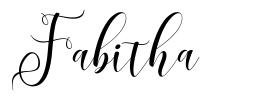 Fabitha 字形
