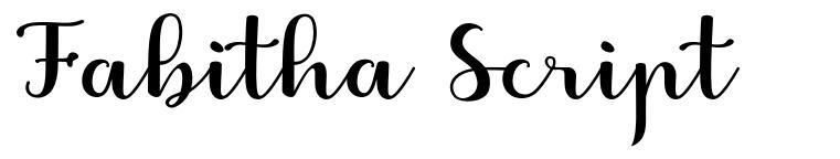 Fabitha Script шрифт