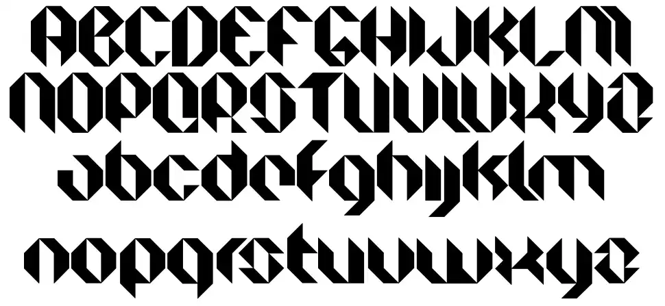 Facet font specimens