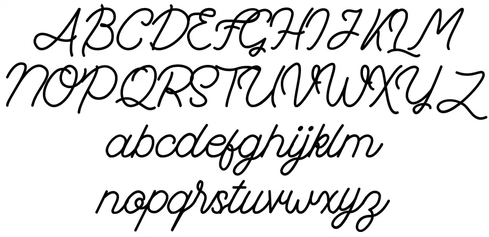 Fad Script font Örnekler