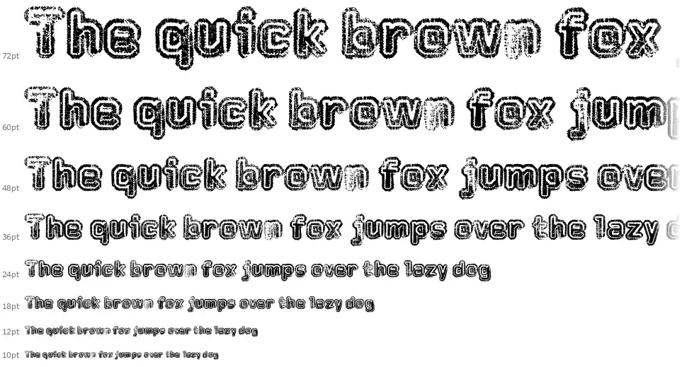 Faded Memoryfont waterfall