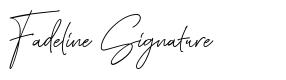 Fadeline Signature font
