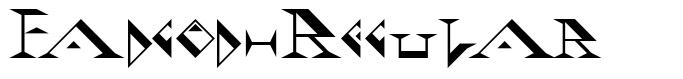 Fadgod-Regular шрифт