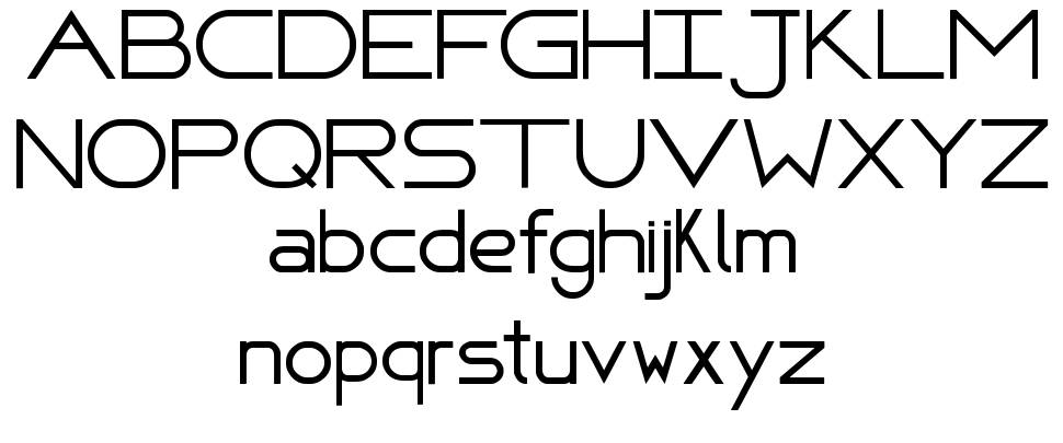 Fafers Technical font specimens
