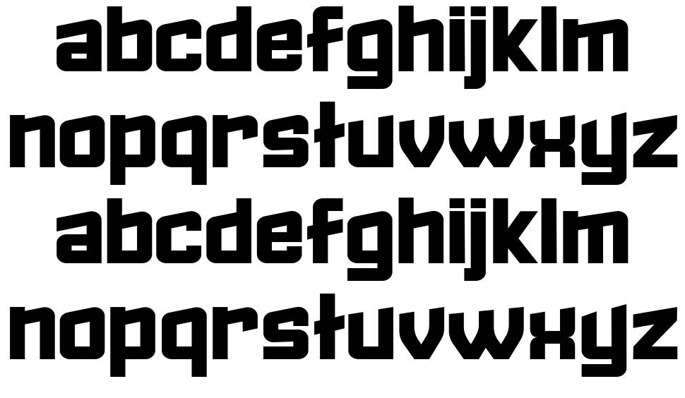 Failed font specimens