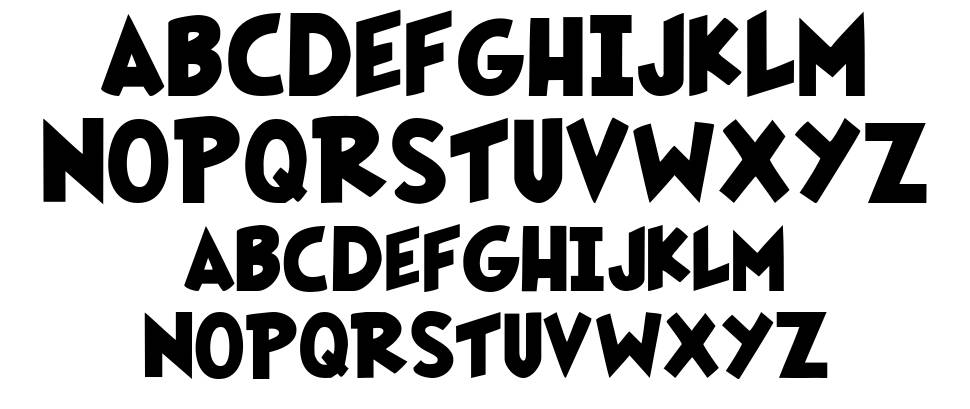 Fairly OddFont font specimens