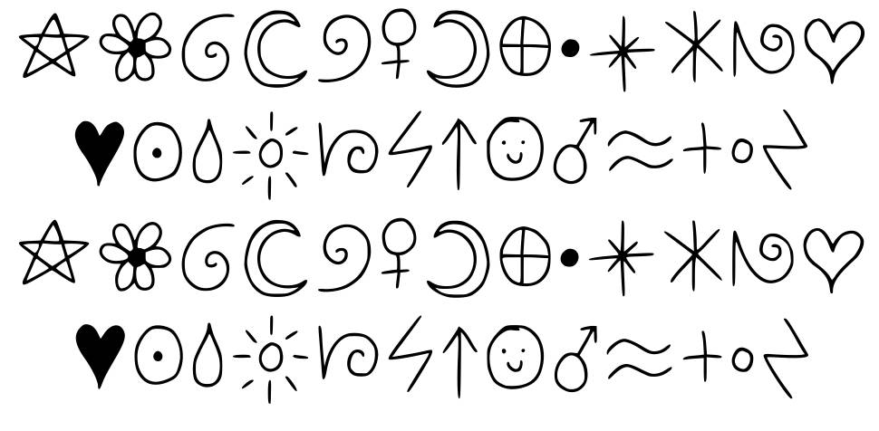 Fairy Code font specimens