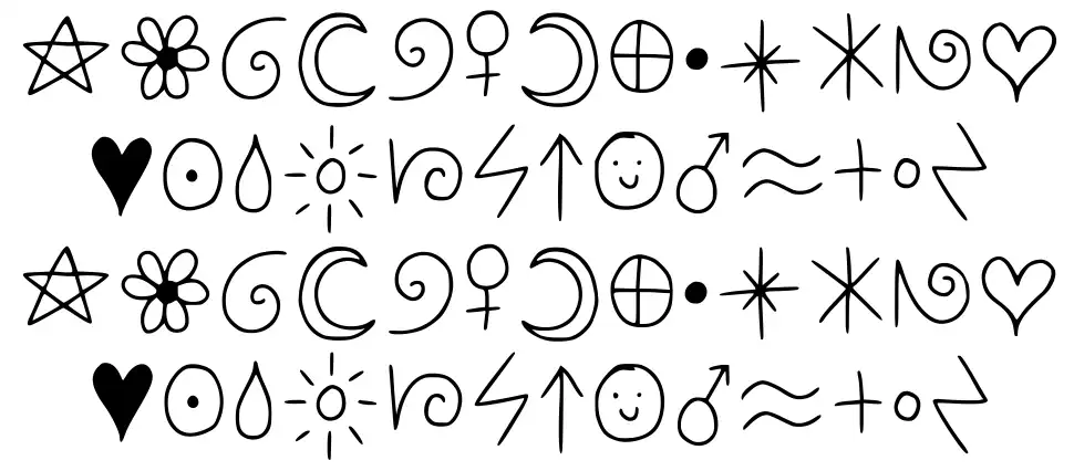 Fairy Code font specimens