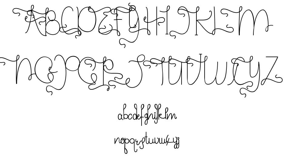 Fairy Style písmo Exempláře