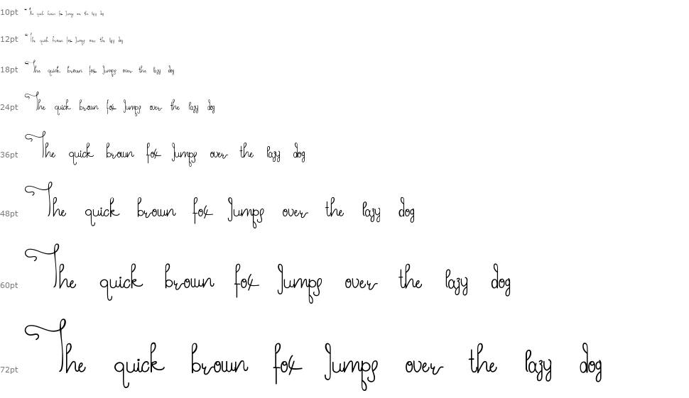 Fairy Style font Waterfall