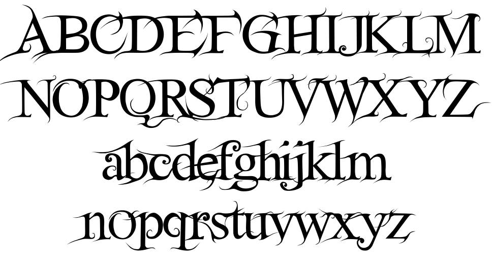 FairydustB font specimens