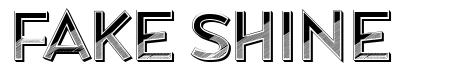 Fake Shine font