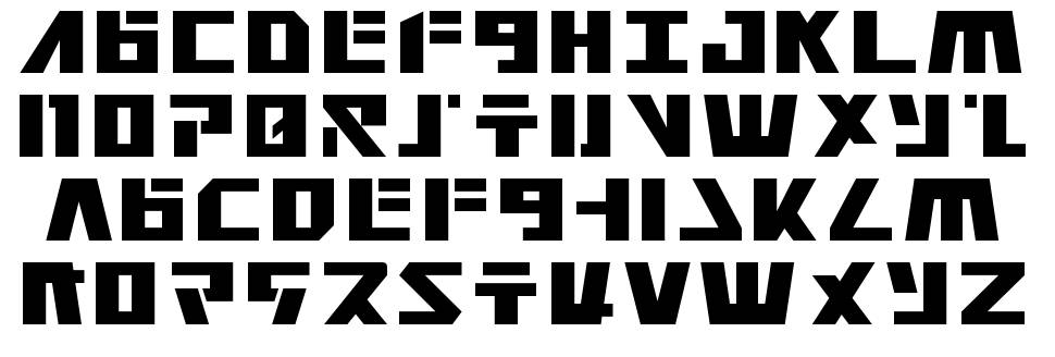 Falconhead font specimens