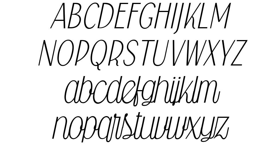 Falkin Script font specimens