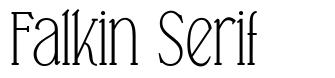 Falkin Serif 字形