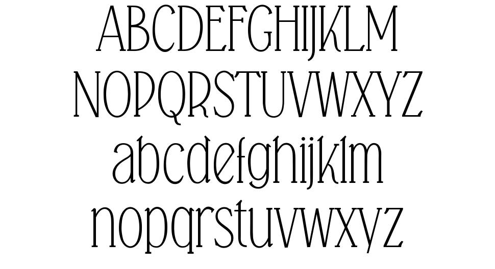 Falkin Serif font Örnekler