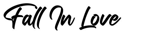 Fall In Love font