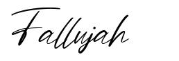 Fallujah 字形