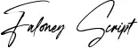 Faloney Script schriftart