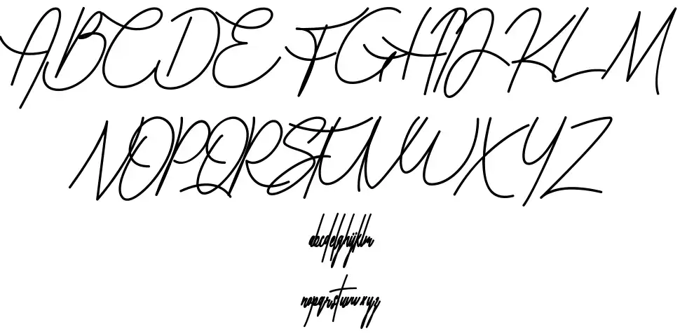 Falsetto Signature schriftart