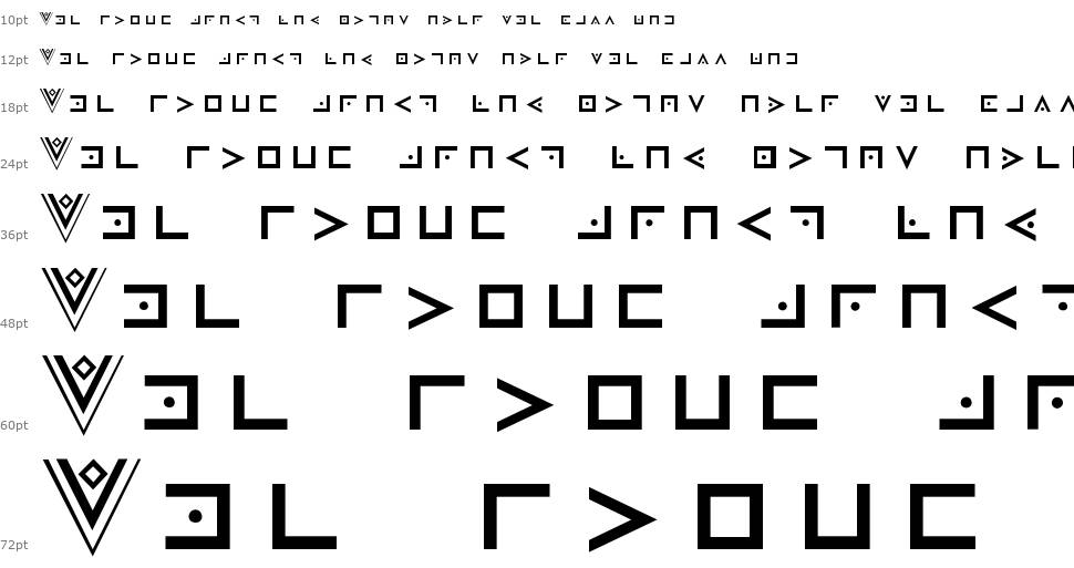 FAM-Code font Şelale