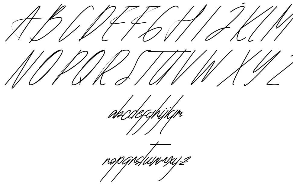 Famanthalio font specimens