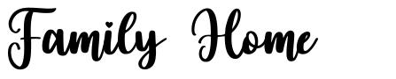 Family Home font