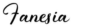 Fanesia шрифт