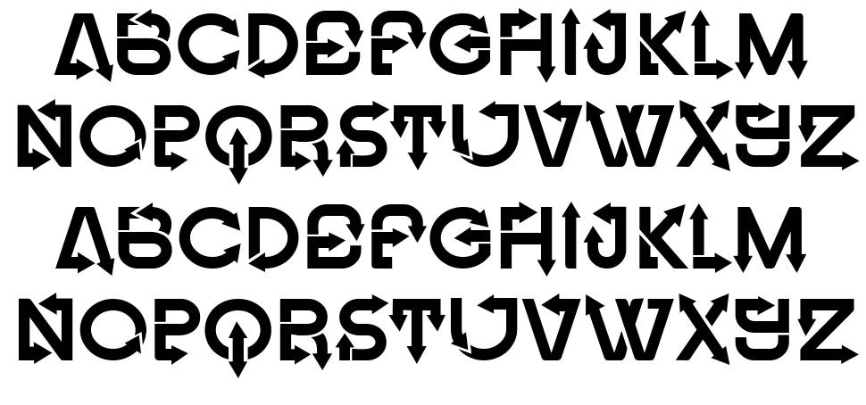 Fangxiang font specimens