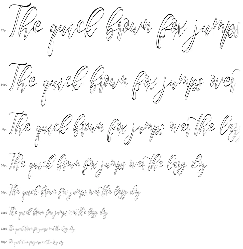 Fantasy Hollowfont waterfall
