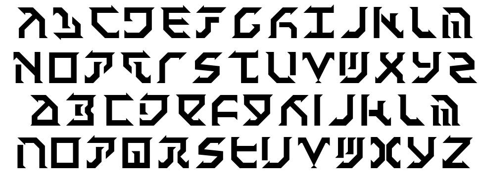 Fantazian písmo Exempláře