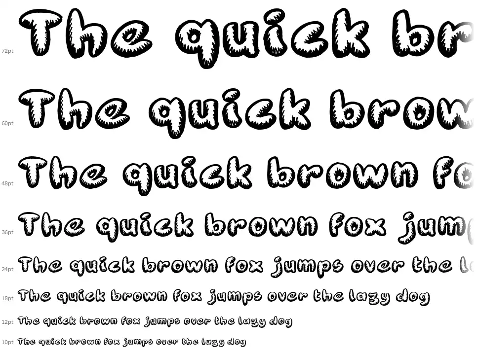 Fanzine Titlefont waterfall