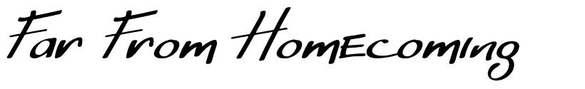 Far From Homecoming font