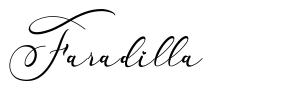 Faradilla 字形