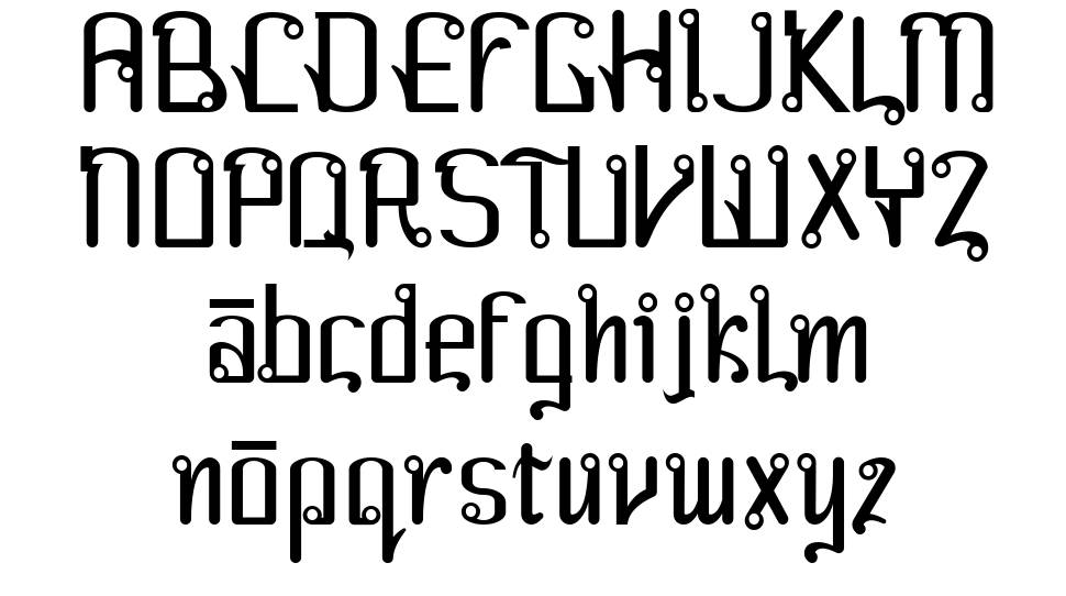 Farang písmo Exempláře