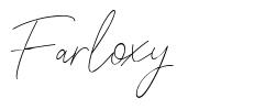 Farloxy font