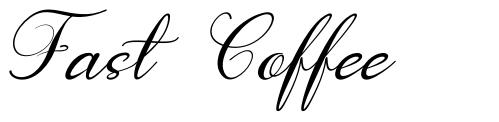 Fast Coffee font