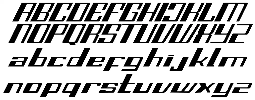 Fast SS font specimens