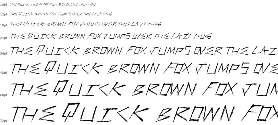 Faster Stronger font Waterfall