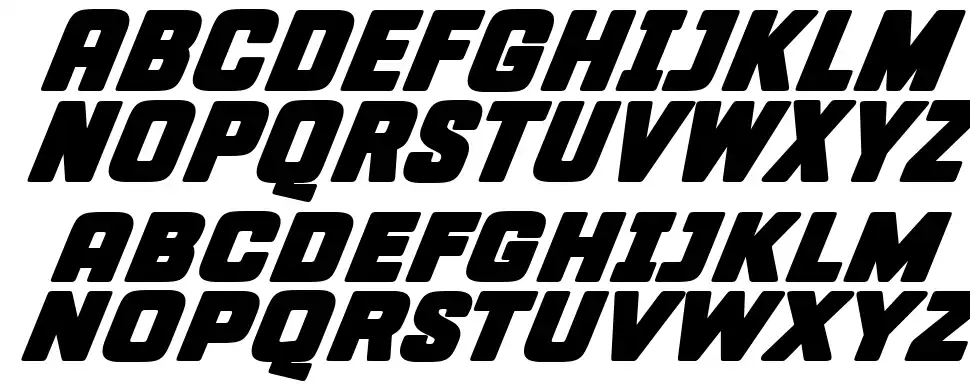 Fastup SCfont specimens