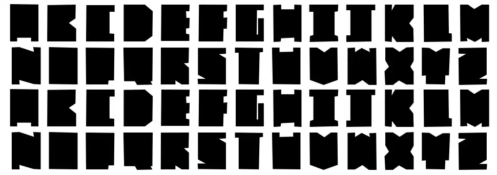 Fat Brossfont specimens