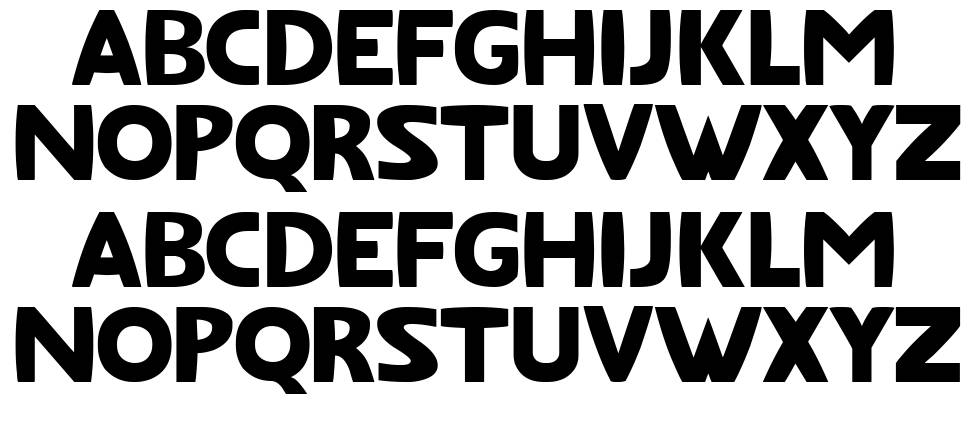 Fat Font font specimens