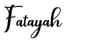 Fatayah czcionka